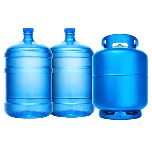 01 Gás + 02 Águas 20L